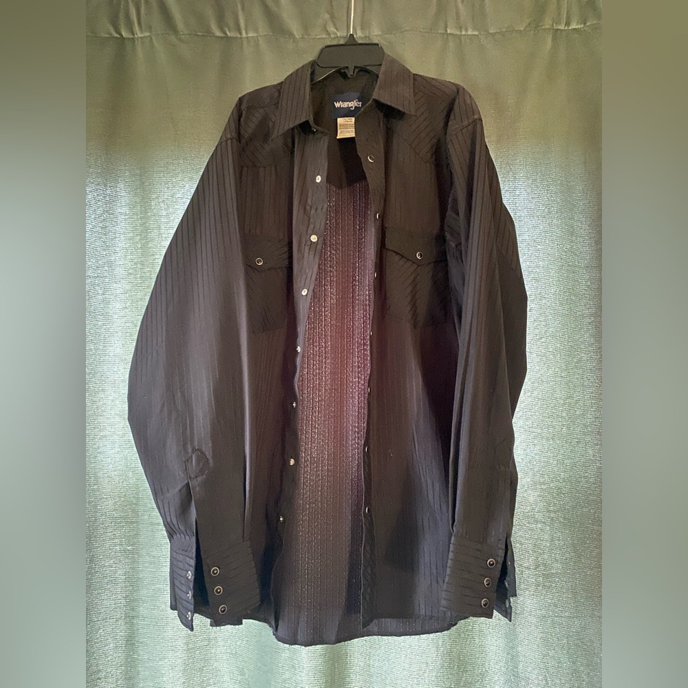 Wrangler Men's Dark Gray Shirt Jacket
